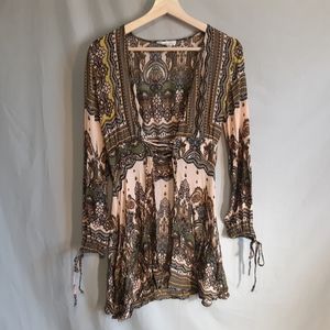 Paris to Jena | Paisely Lace-up Top